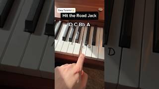 Hit the Road Jack  (Easy Tutorial) #piano #tutorial #pianolessons #hittheroadjack