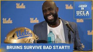 REACTION: UCLA Football SURVIVE UGLY START TO BEGIN DESHAUN FOSTER ERA! BAD OMENS OR  WEEK 1 JITTERS