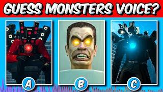 guess MONSTER'S VOICE - Skibidi Toilet 1-36 (All Episodes & All Seasons)