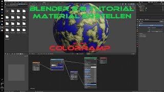 Blender 2 8 Tutorial Material erstellen mit der Colorramp Deutsch