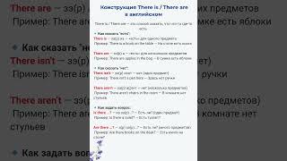 Конструкция There is / There are в английском | A1