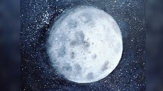 MOON | Like a real one  Draw step by step together!