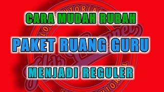 CARA MERUBAH PAKET RUANG GURU MENJADI REGULER DENGAN MUDAH || HDS CHANNEL