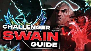 HOW TO PLAY SWAIN - FULL INDEPTH GUIDE - RANK 1 CHALLENGER MID