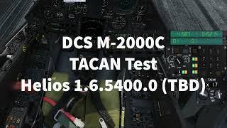 DCS M-2000C TACAN test in a development version of Helios