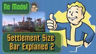 Fallout 4 Settlement Size Glitch Explained : PART 2 of  2 Reset the size bar with no mods!