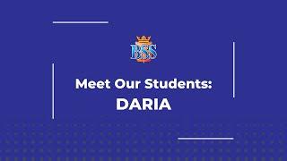 British School of Sofia, Meet Our Students: Daria, Class of 2024