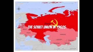 The Soviet Union 1922-1991 on the map