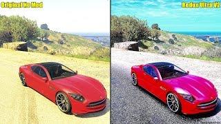 GTA 5 Redux Vs Original No Mod 4K Ultra Graphics Comparison