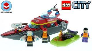 LEGO City 60373 Fire Rescue Boat - LEGO Speed Build Review