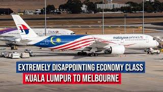 8 HOURS Onboard MALAYSIA AIRLINES A350 from KUALA LUMPUR to MELBOURNE