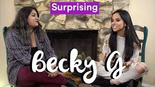 We Surprised BECKY G With Stuff From Her HOOD | mitú