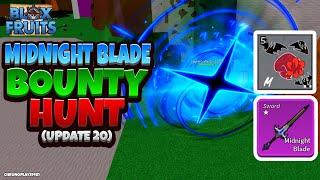 NEW Midnight Blade + Sanguine Art is OP! (Update 20 Blox Fruits Bounty Hunting)