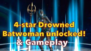 4-star Dark Metal drowned Batwoman unlocked and gameplay showcase! Injustice2 Mobile