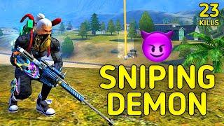 SOLO VS SQUAD || DEMONIC AIM !!! AWM + M82B SOLO SNIPER WIPES SQUADS || 90% HEADSHOT INTEL I5