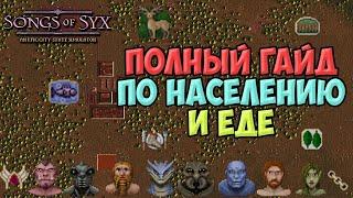 Songs of Syx Гайд : Расы, население, рабы, дворяне и Еда ! #2