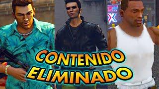 100 COSAS ELIMINADAS DE GTA TRILOGY  [III, VC, SA]