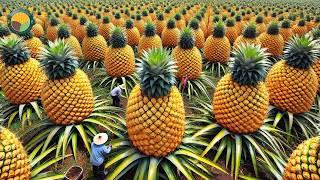 How Thai Farmers Harvest Millions of Pineapples - Thailand Street Food | Farming Documentary