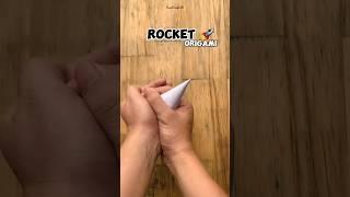 How to make a paper rocket #shorts #origami