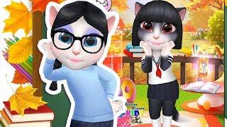 BACK TO SCHOOL  МОЯ ГОВОРЯЩАЯ АНДЖЕЛА # 18 Мультик про котиков My talking Angela