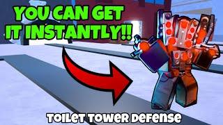  HOW TO GET YOUR FIRST HYPER UPGRADED TITAN SPEAKERMAN!!  | Toilet Tower Defense