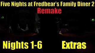 Five Nights at Fredbear's Family Diner 2: Remake | Nights 1-6 + Extras