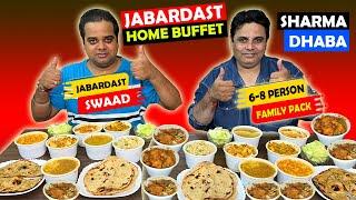 Best Home Buffet in South Delhi 6 - 8 Persons ! Veg Dhaba Food in Andrews Ganj South Delhi