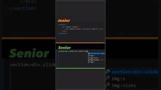 Junior Vs Senior Developer #programming #html #javascript #webdevelopment #html5 #webdesign  #css3