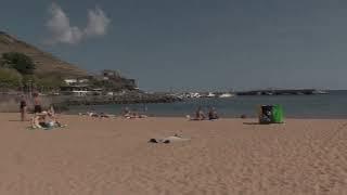 МАШИКУ – ЕДИНСТВЕННЫЙ ПЕСОЧНЫЙ ПЛЯЖ МАДЕЙРЫ. Praia de Machico. Madeira. Portugal