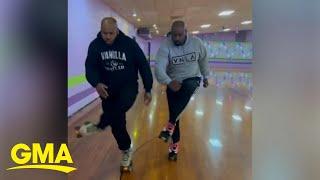 Try not to smile while watching these brothers dance at the roller rink l GMA