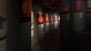 Entrance to Volcano Show at Perlan; awesome 7-minute depiction of the 2021 eruption.
