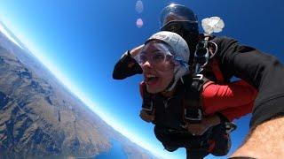 SkyDiving from 12000ft in Queenstown | Sky Jumping | Lifetime experience | NZonedive | Brown Ladki |