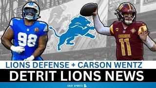 Detroit Lions Rumors: Sign QB Carson Wentz? Lions Defense DOMINATE? + Trade For Aidan O'Connell?