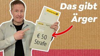 Deutsche Post fordert 50€ Strafe – von einem meiner Zuschauer?!