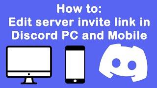 How to edit server invite link in Discord PC and Mobile