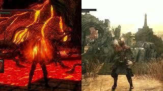 Comparison of Estus Flask speed in DS1 and DS2 with 100 agility