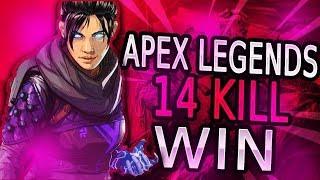 Apex Legends 14 Kill Wraith Win AimBot!!