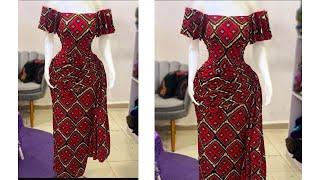 how to cut and sew off shoulder with a gong sleeve