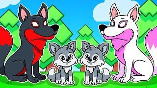 HAVING A Wolf Family In Roblox!