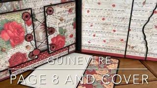 The Guinevere Mini Album Tutorial for Cool Katz Crafts using Desire by Stamperia - Page 8 and Cover