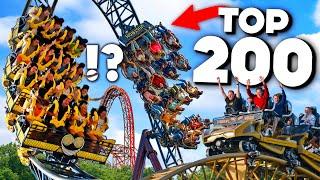 My Top 200 Roller Coasters in the WORLD!!