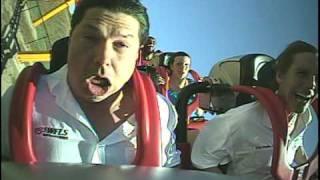 Grown Man Freaks Out on Intimidator 305 Roller Coaster at Kings Dominion