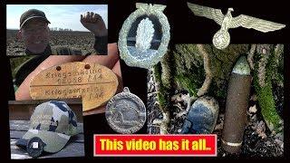 This WW2 metaldetecting video has it all, bombs, medals, plane parts and a giveaway.