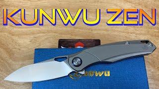 Kunwu Zen !  Front flipper/top flipper/finger flicker !  Crazy good knife with lots of fidget factor