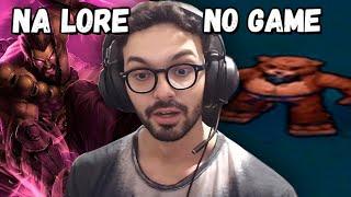 CHAMPIONS QUE SÃO BRABOS NA LORE, JÁ NO GAME... - League of Legends - MYLON REACT