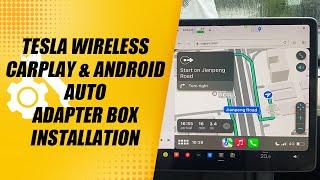 Tesla Wireless CarPlay & Android Auto Adapter Box Installation