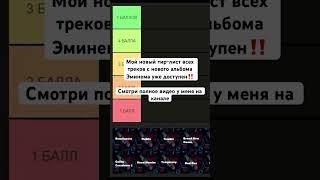 ‼️ТИР-ЛИСТ ВСЕХ ТРЕКОВ С НОВОГО АЛЬБОМА ЭМИНЕМА #рэп #хиты2024 #хипхоп