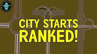 Best City Starts RANKED!  -  How to start a city in Cities Skylines (no mods required)