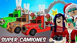 BATALLA de SUPER CAMIONES NAVIDEÑOS en Brookhaven | Kori Roblox