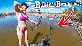 River Bowfishing the SPAWN after a RAINSTORM!!! (They’re Everywhere!!)